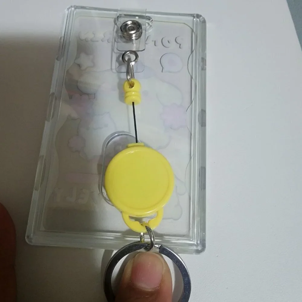 Brand New Pom Purin I I.D Holder Keychain